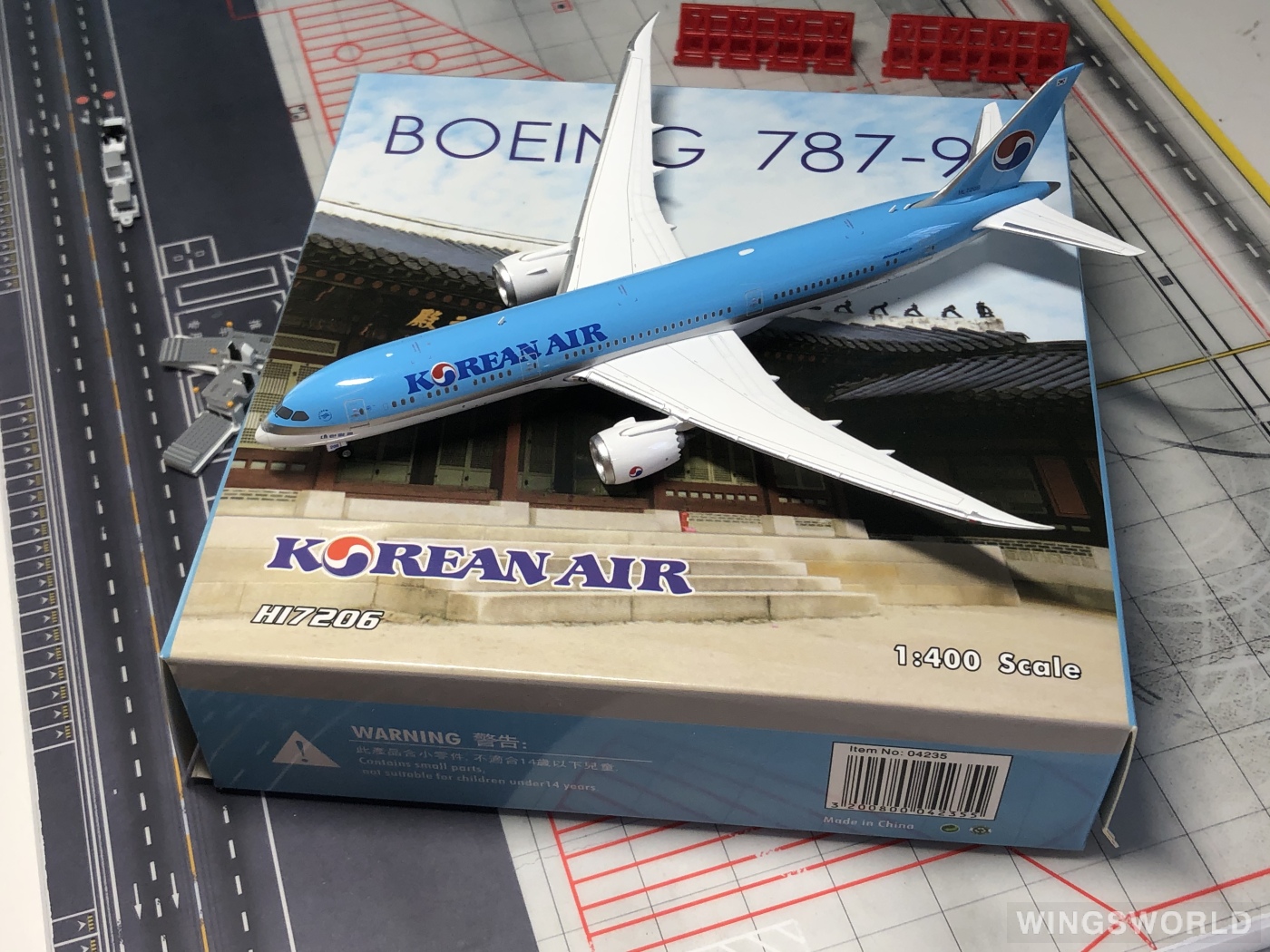 Phoenix 1:400 PH04235 Korean Air 大韩航空 Boeing 787-9 HL7206