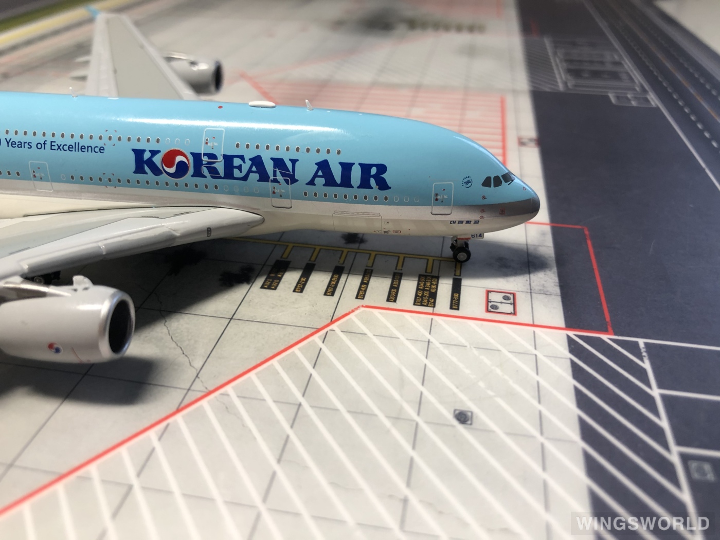 JC Wings 1:400 EW4388016 Korean Air 大韩航空 Airbus A380-800 HL7614