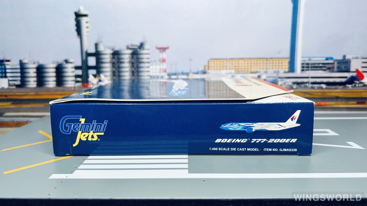 Geminijets 1:400 GJMAS339 Malaysia Airlines 马来西亚航空 Boeing 777-200ER 9M-MRD