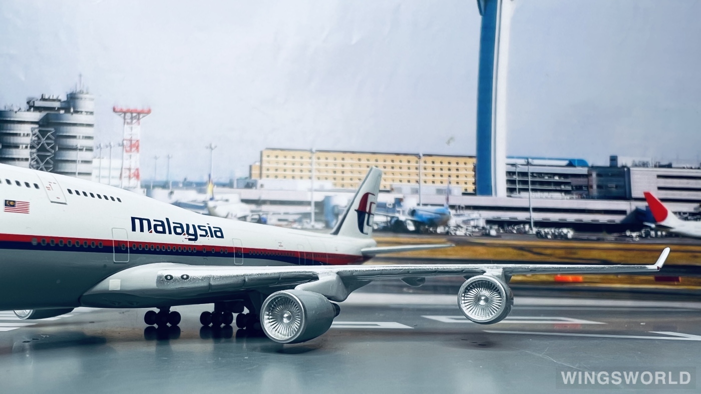 Geminijets 1:400 GJMAS299 Malaysia Airlines 马来西亚航空 Boeing 747-400 9M-MHL