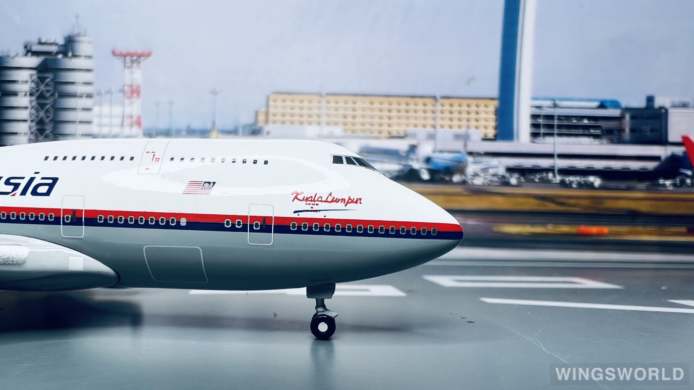 Geminijets 1:400 GJMAS299 Malaysia Airlines 马来西亚航空 Boeing 747-400 9M-MHL