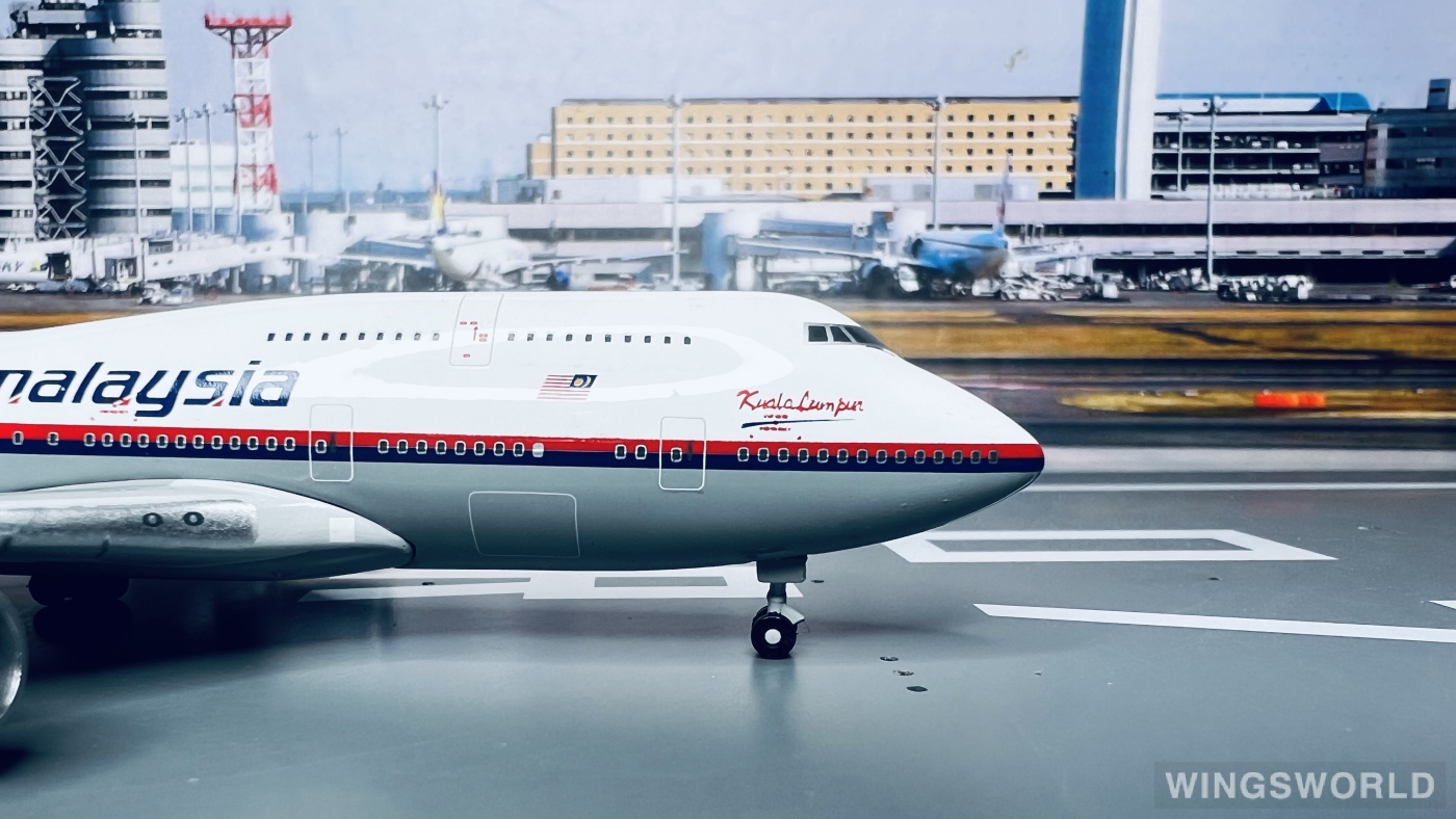 Geminijets 1:400 GJMAS299 Malaysia Airlines 马来西亚航空 Boeing 747-400 9M-MHL