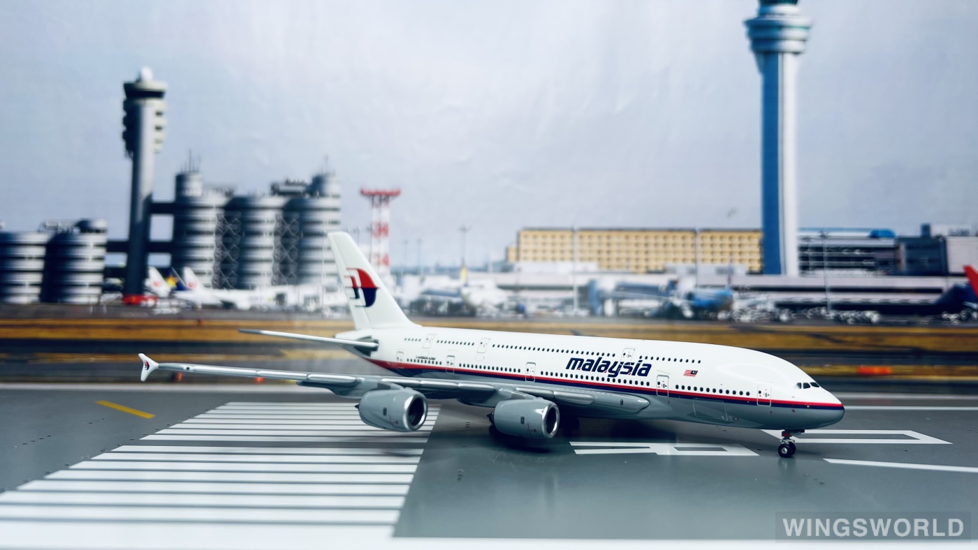 Geminijets 1:400 GJMAS651 Malaysia Airlines 马来西亚航空 Airbus A380-800 9M-GJJ
