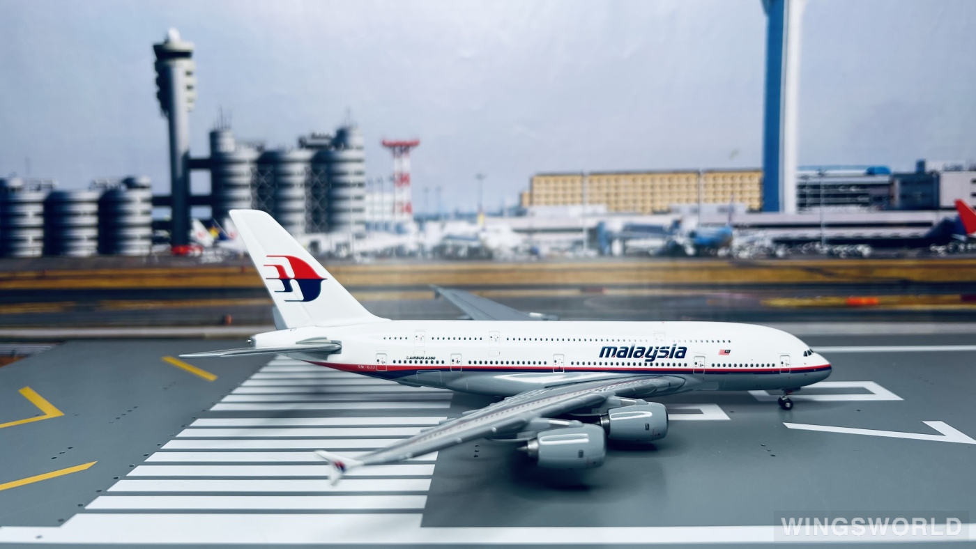 Geminijets 1:400 GJMAS651 Malaysia Airlines 马来西亚航空 Airbus A380-800 9M-GJJ