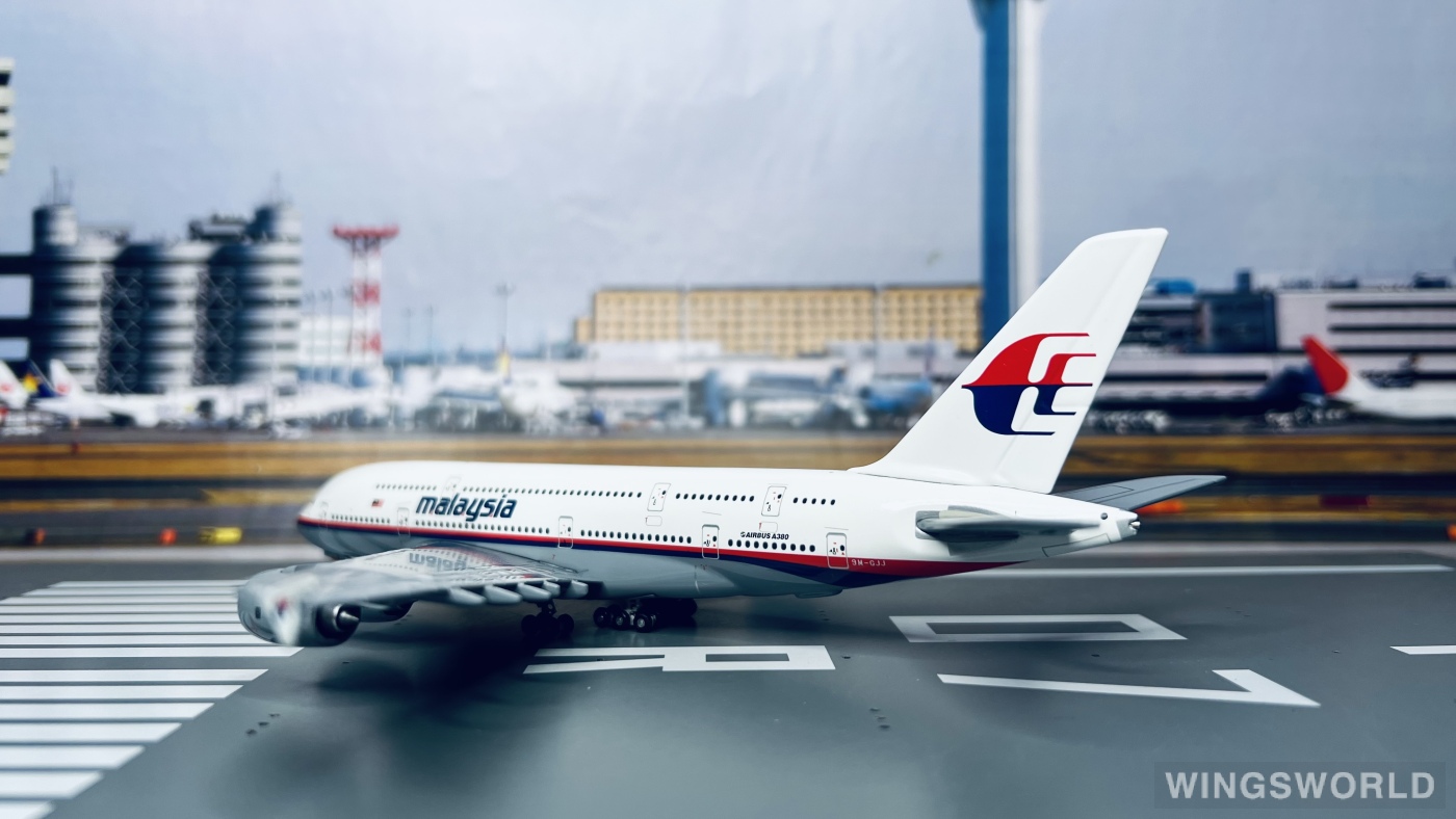 Geminijets 1:400 GJMAS651 Malaysia Airlines 马来西亚航空 Airbus A380-800 9M-GJJ