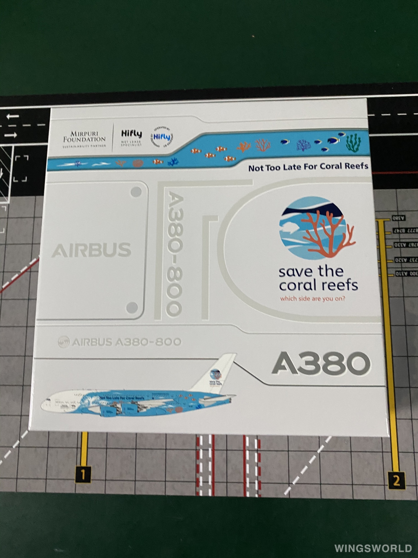 JC Wings 1:400 XX40048 Hi Fly 葡萄牙高飞航空 Airbus A380-800 9H-MIP