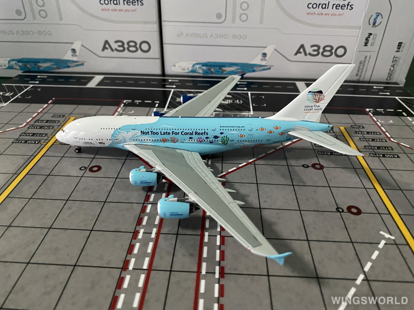 JC Wings 1:400 XX40048 Hi Fly 葡萄牙高飞航空 Airbus A380-800 9H-MIP