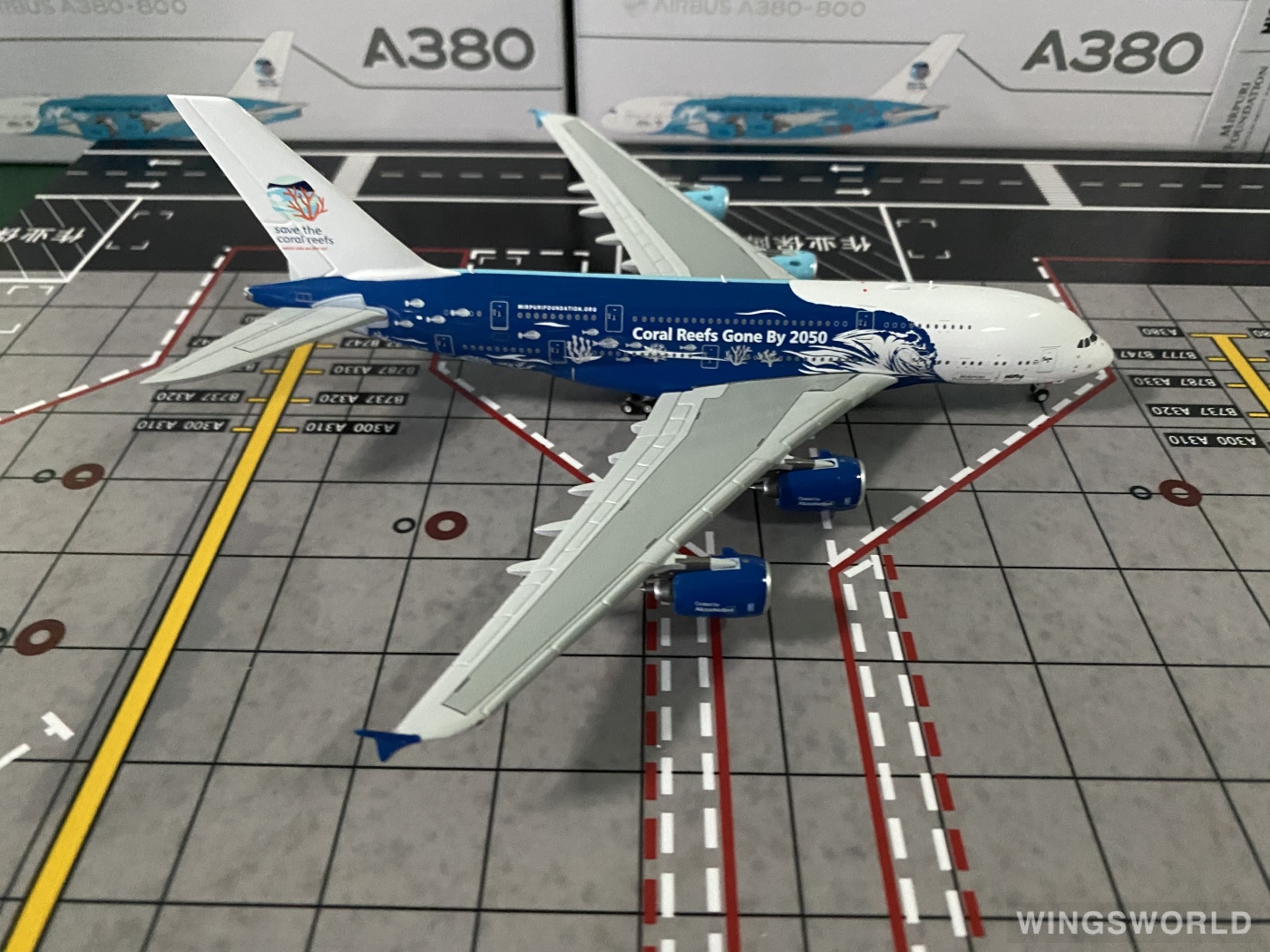 JC Wings 1:400 XX40048 Hi Fly 葡萄牙高飞航空 Airbus A380-800 9H-MIP