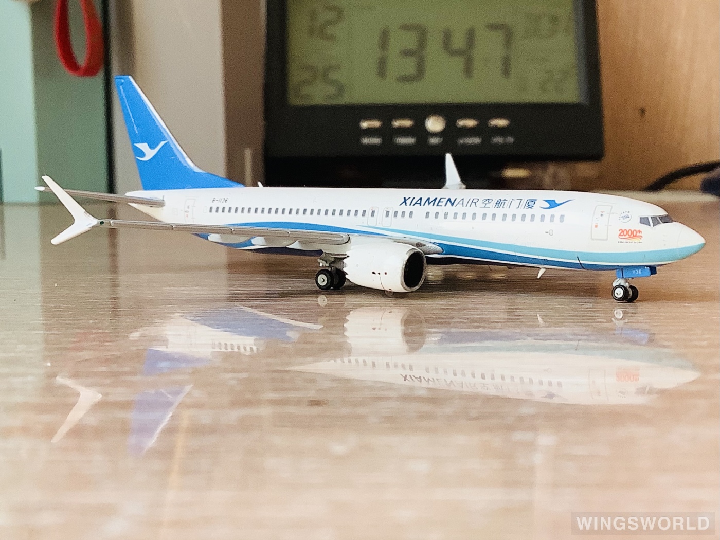 JC Wings 1:400 LH4109 XiamenAir 厦门航空 Boeing 737 MAX 8 B-1136