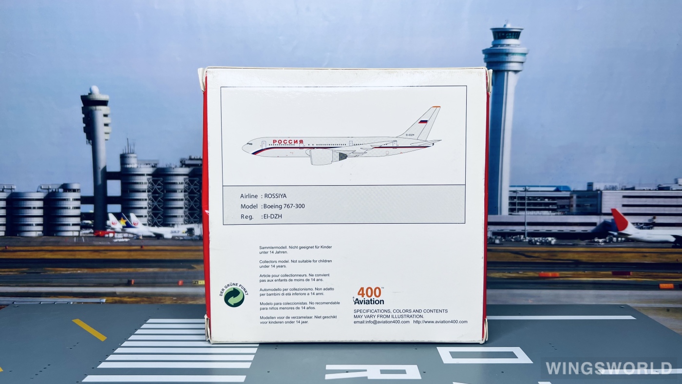 Aviation400 1:400 AV4763010 Rossiya Special Flight Detachment Boeing 767-300 EI-DZH