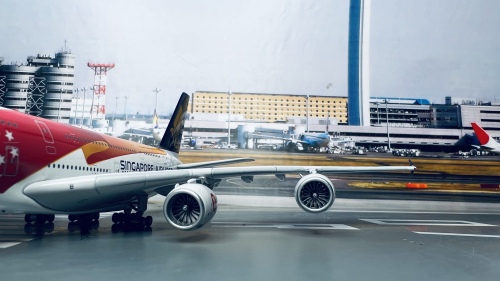 Singapore Airlines 新加坡航空 Airbus A380-800 9V-SKI 50周年 AV4132 Aviation400 1:400
