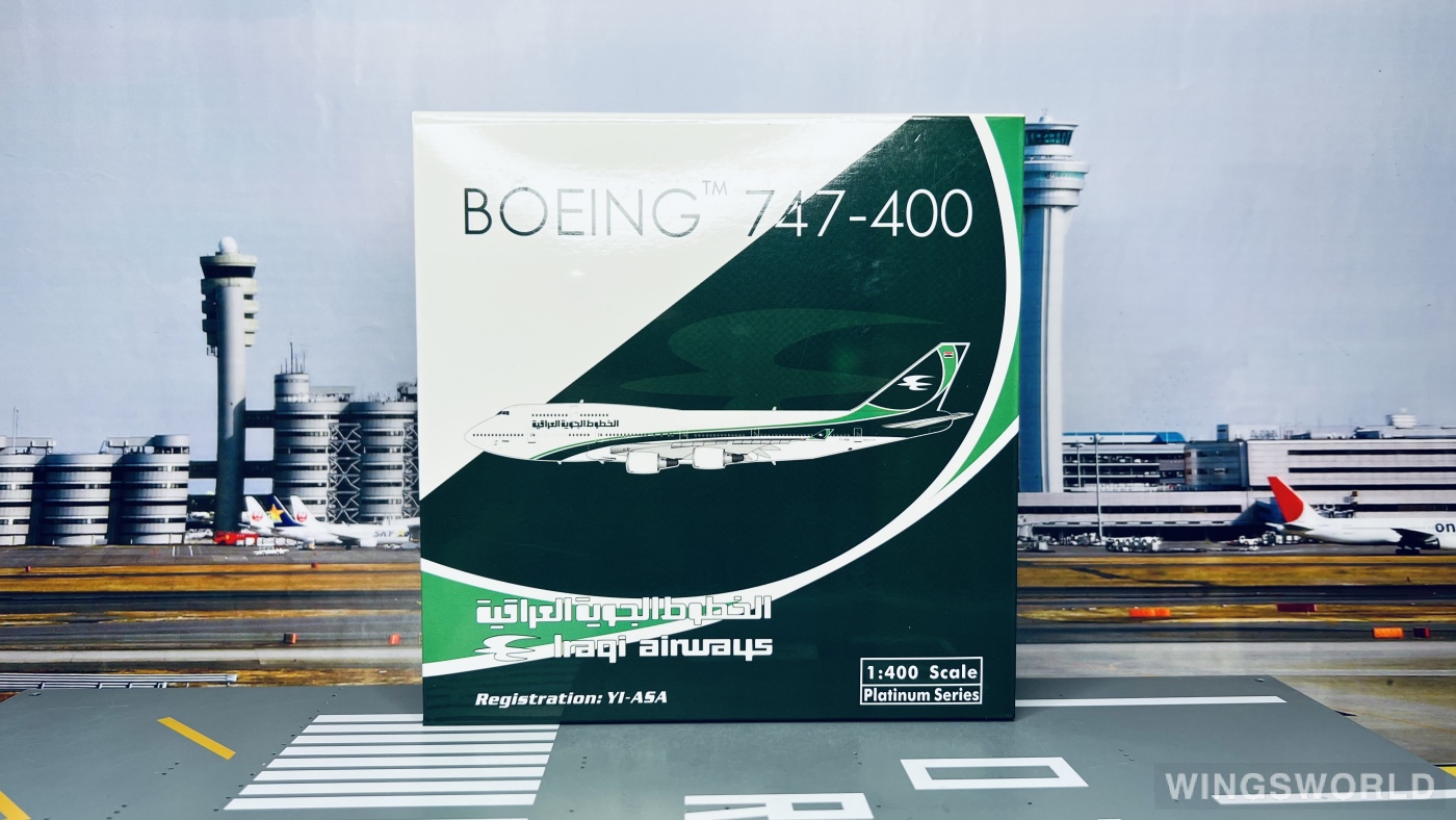 Phoenix 1:400 PH11151 Iraqi Airways 伊拉克航空 Boeing 747-400 YI-ASA