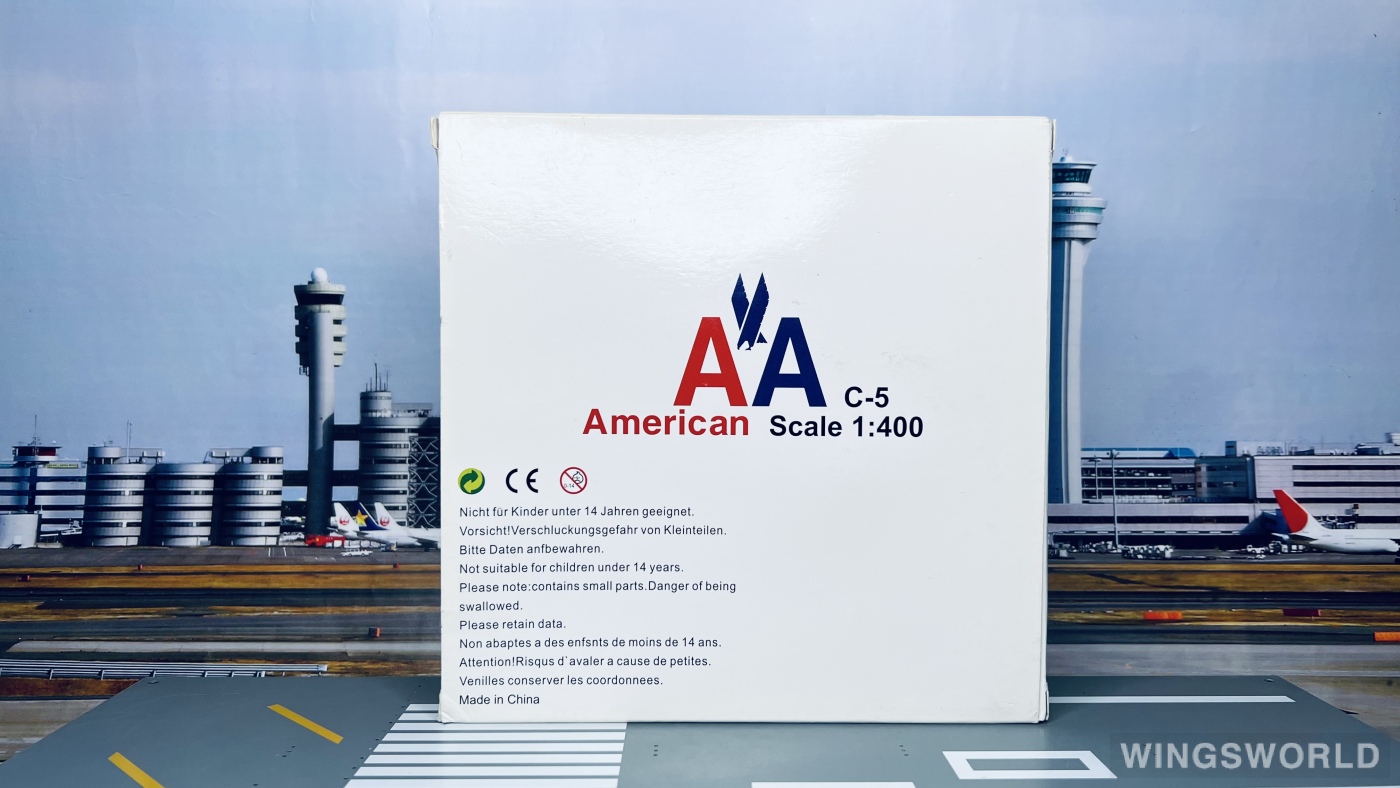 JC Wings 1:400 XX4701P American Airlines 美国航空 Lockheed C-5 