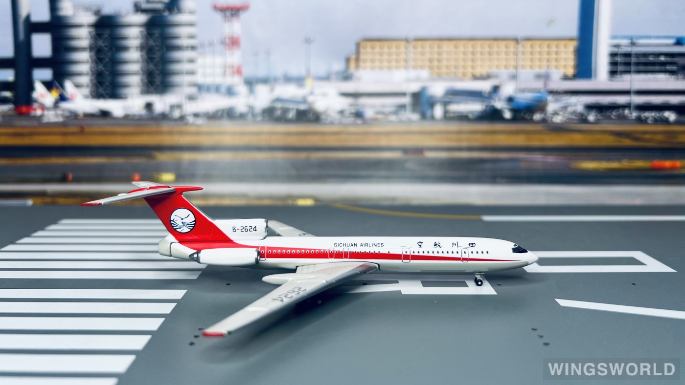 Golden Wings 1:400 94004001 Sichuan Airlines 四川航空 Tupolev Tu-154 B-2624