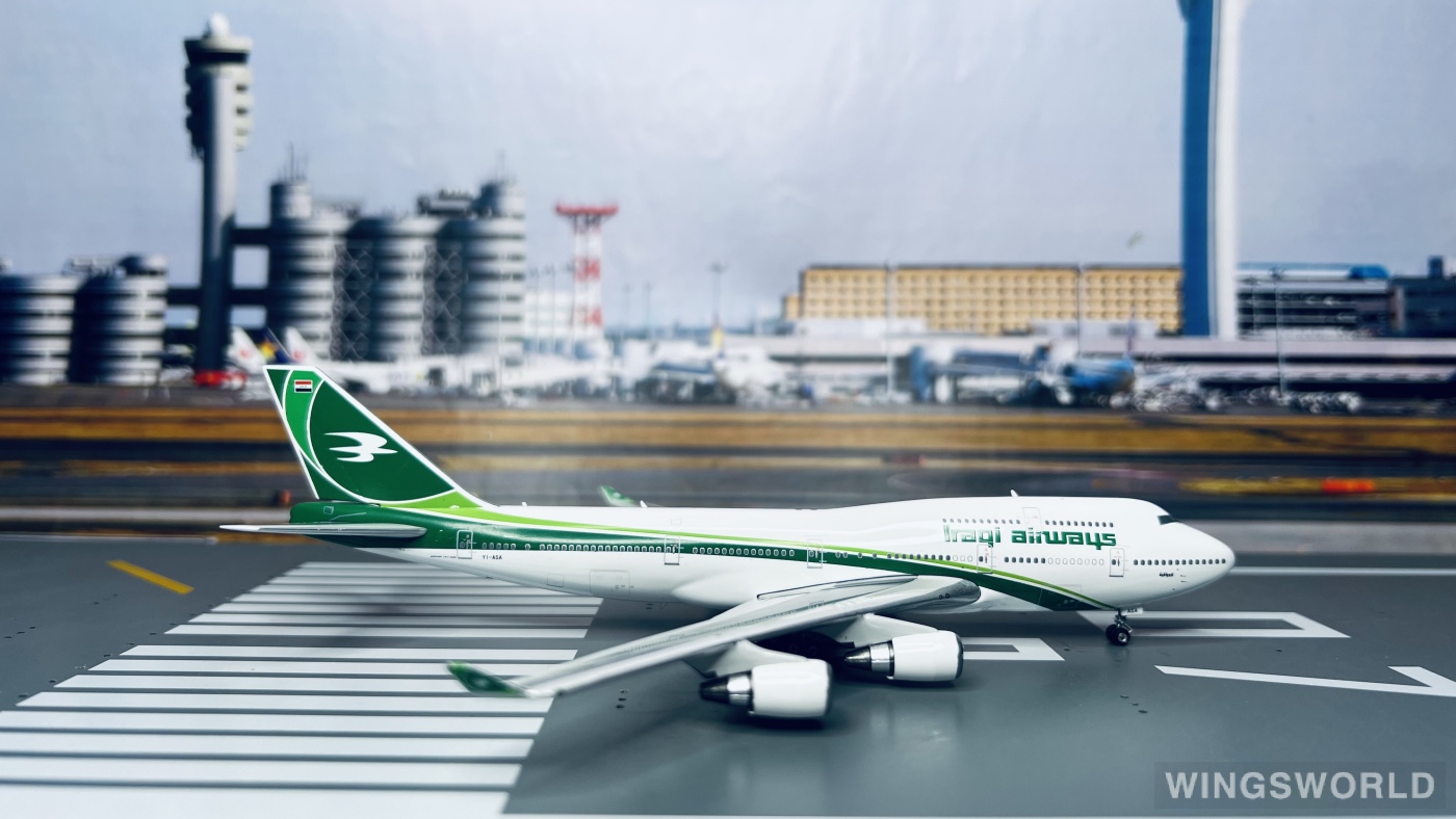 Phoenix 1:400 PH11151 Iraqi Airways 伊拉克航空 Boeing 747-400 YI-ASA