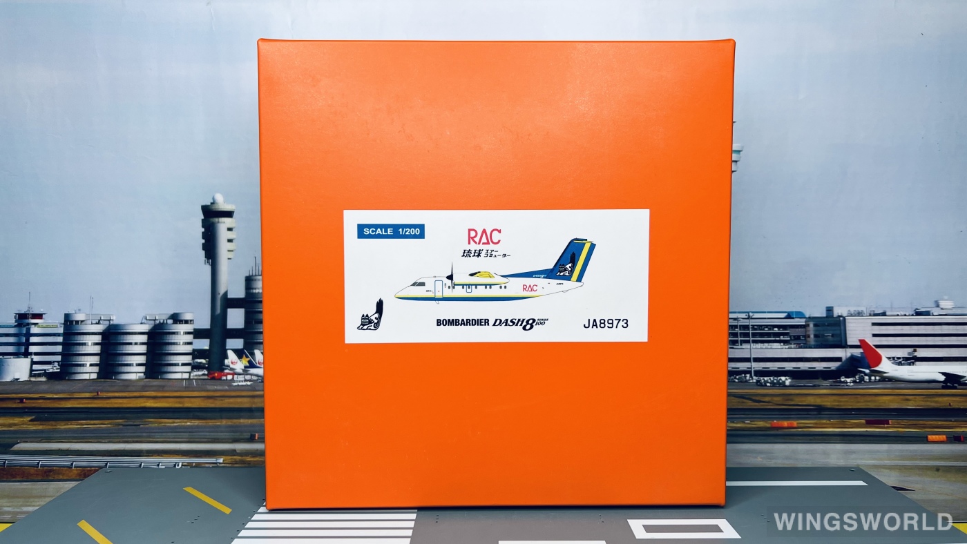 JC Wings 1:200 EW28Q1002 Ryukyu Air Commuter 琉球空中通勤 Bombardier Dash 8-100 JA8973