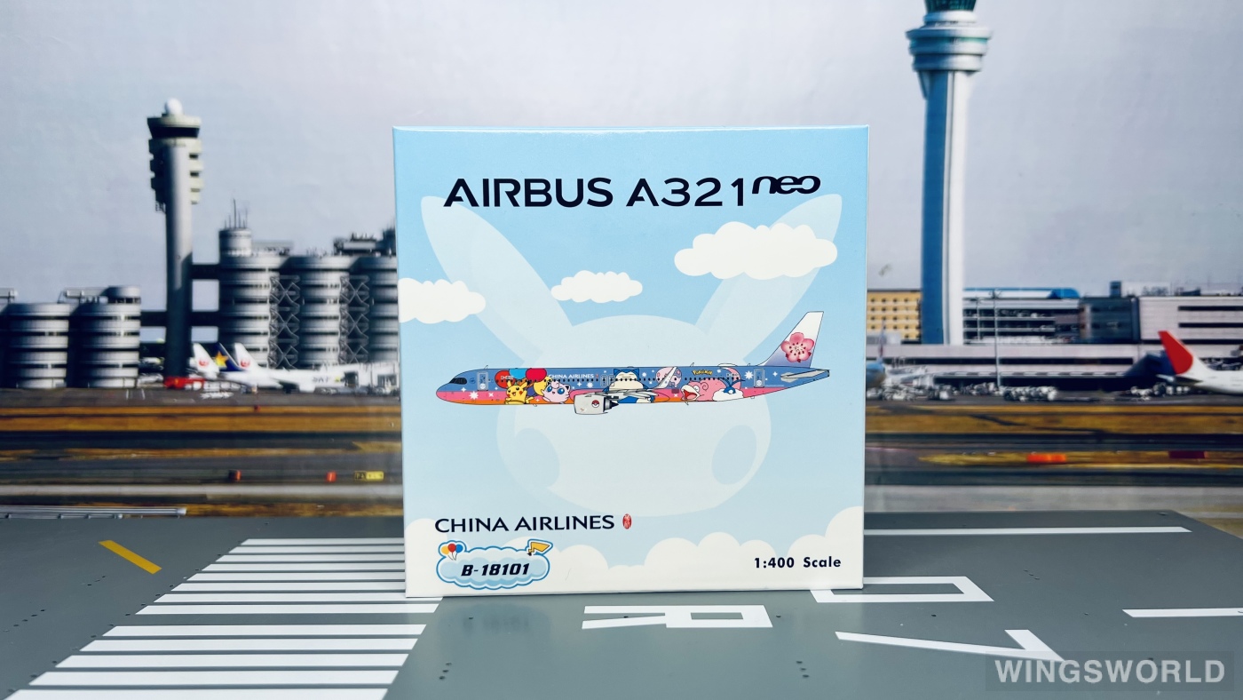 Phoenix 1:400 PH04489 China Airlines 中华航空 Airbus A321neo B-18101