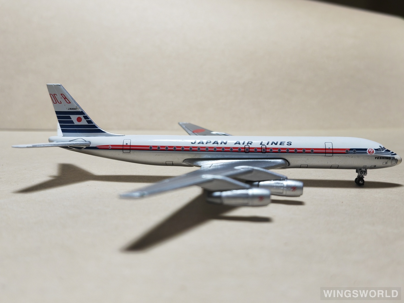DeAGOSTINI 1:400 47 Japan Airlines 日本航空 Douglas DC-8 JA8007