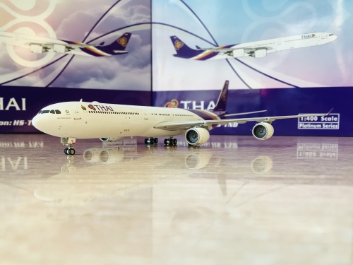 タイ国際航空A340-600 1/400 Phoenix A340-600 タイ国際航空 最終飛行時 15年 HS-TNF 1/400