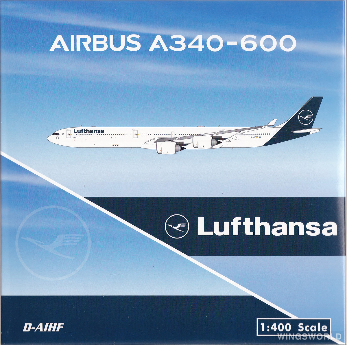 Phoenix 1/400 ルフトハンザ航空 A340-600 D-AIHF Lufthansa A340-600 D-AIHO Fanhansa Phoenix 1:400