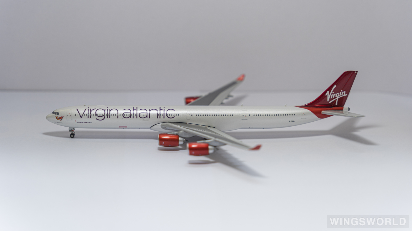 Geminijets 1:400 GJVIR1634 Virgin Atlantic Airways 维珍航空 Airbus A340-600 G-VEIL