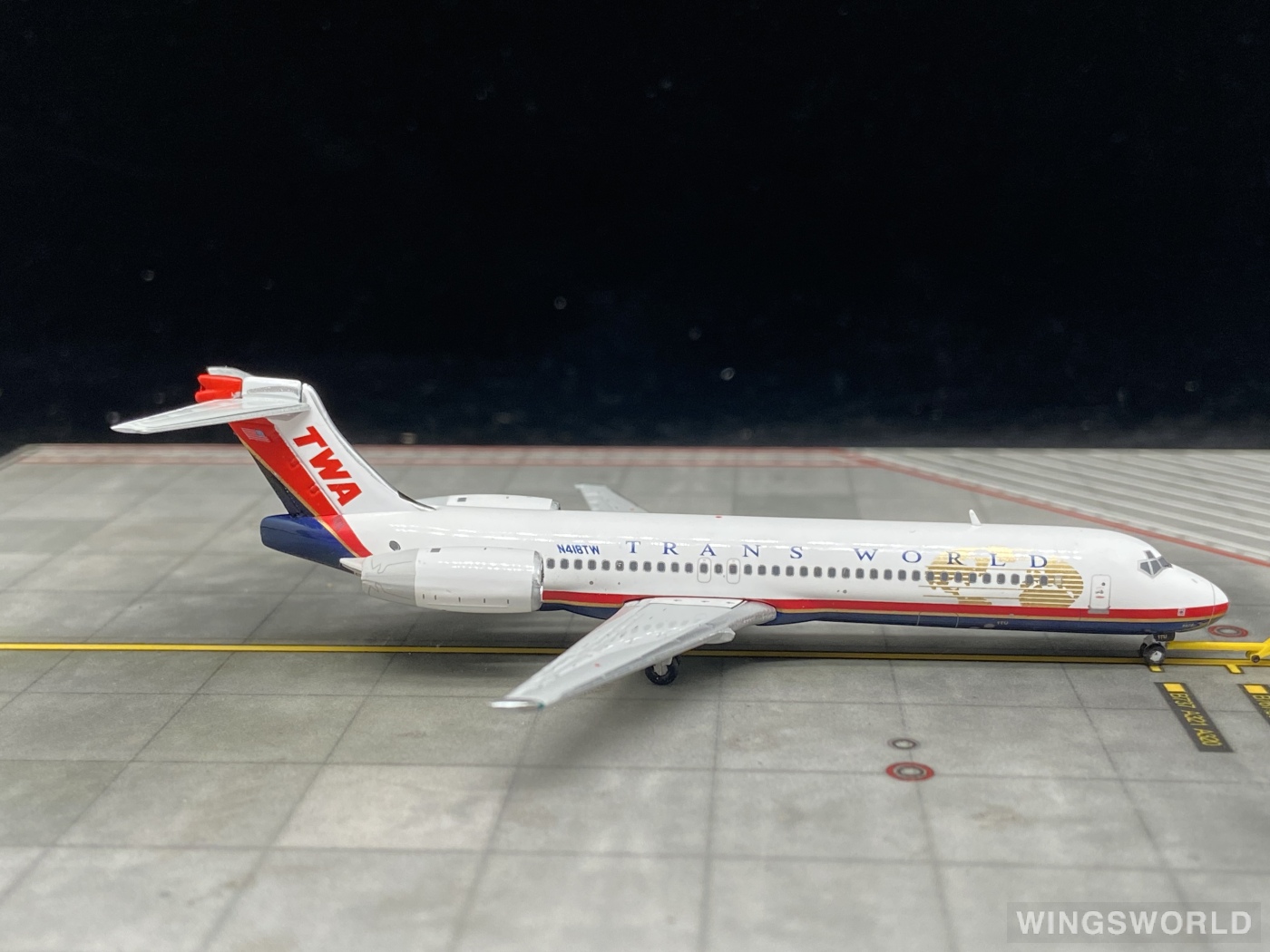 Geminijets 1:400 GJTWA2008 TWA 环球航空 Boeing 717 N418TW