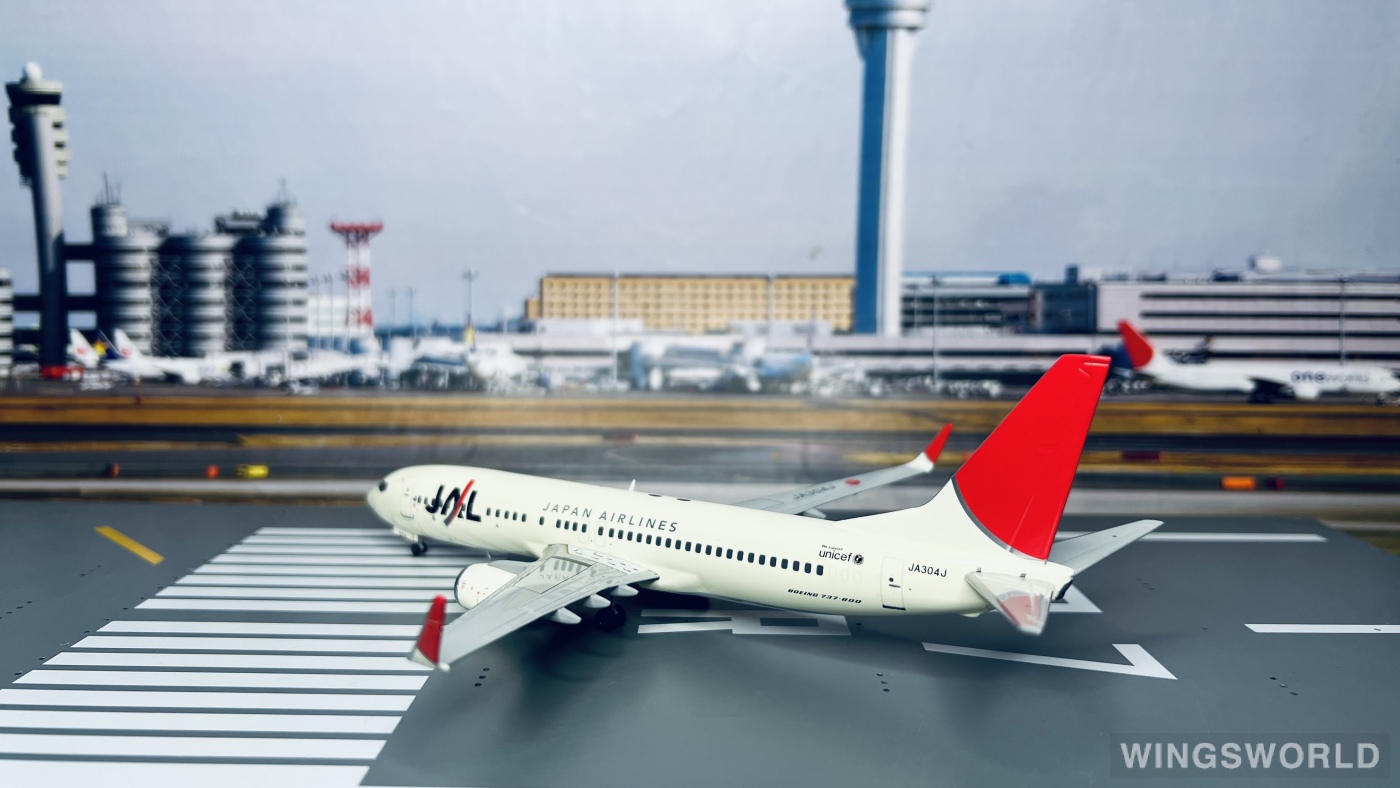 JC Wings 1:200 JC2881 Japan Airlines 日本航空 Boeing 737-800 JA304J