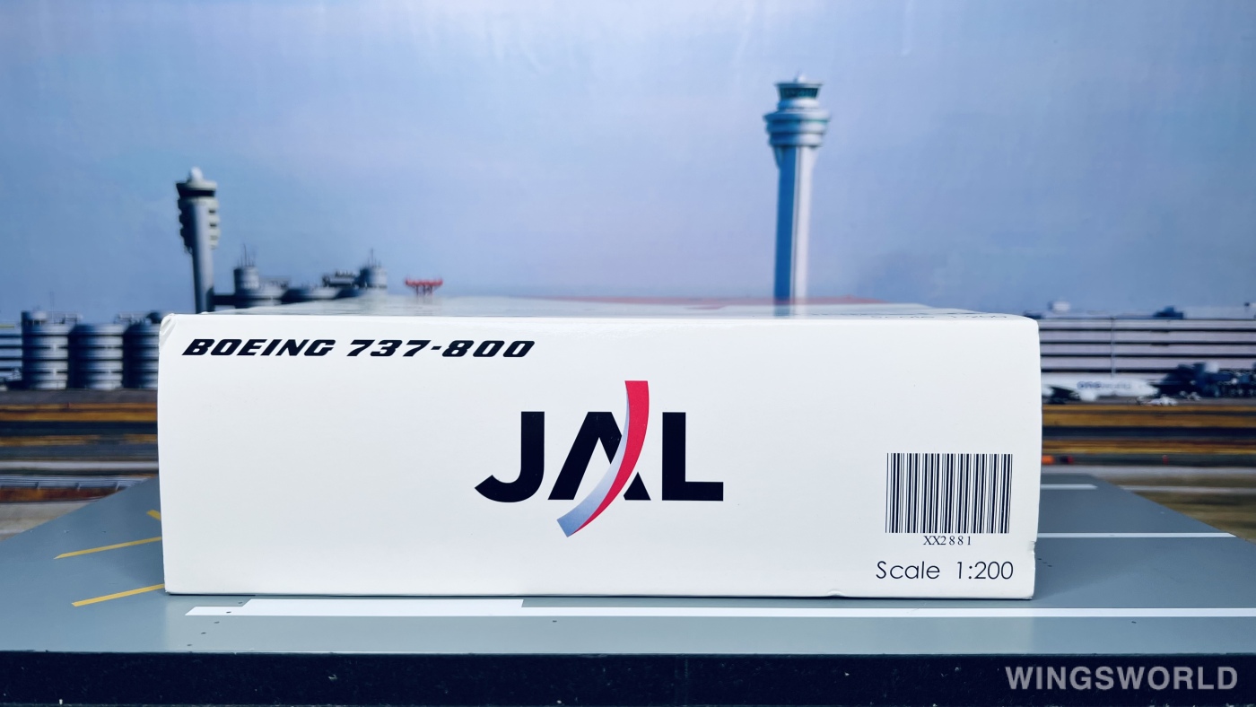 JC Wings 1:200 JC2881 Japan Airlines 日本航空 Boeing 737-800 JA304J