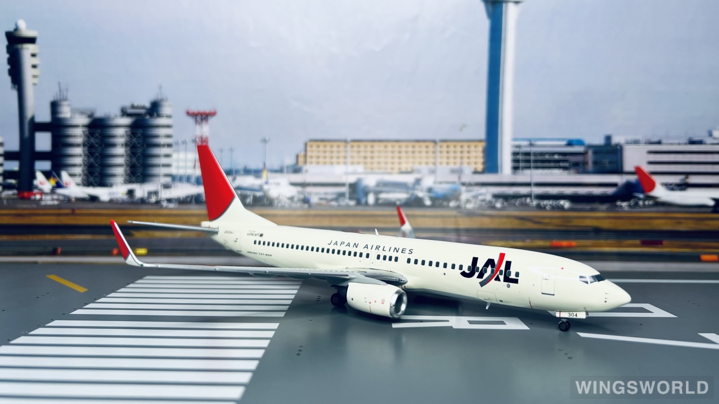 JC Wings 1:200 JC2881 Japan Airlines 日本航空 Boeing 737-800 JA304J