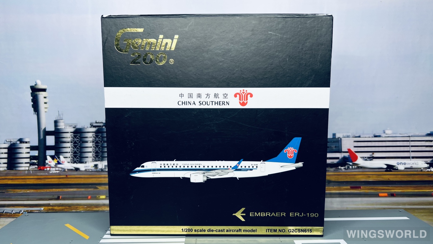 Geminijets 1:200 G2CSN615 China Southern 中国南方航空 Embraer ERJ-190 B-3148