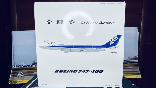 WB Models 1:200 Boeing 747-400 ANA 全日空WB-747-4-055 JA8958 的