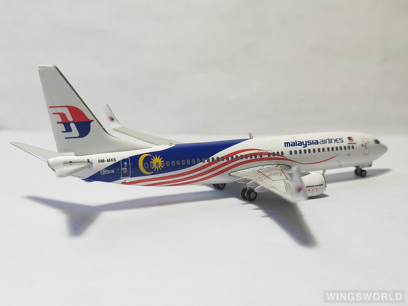 Geminijets 1:400 GJMAS1681 Malaysia Airlines 马来西亚航空 Boeing 737-800 9M-MXS