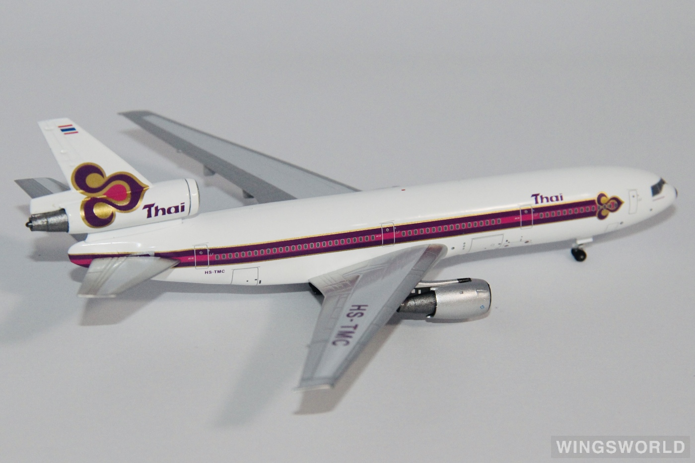 AeroClassics 1:400 AC411156 Thai Airways 泰国国际航空 McDonnell Douglas DC-10 HS-TMC