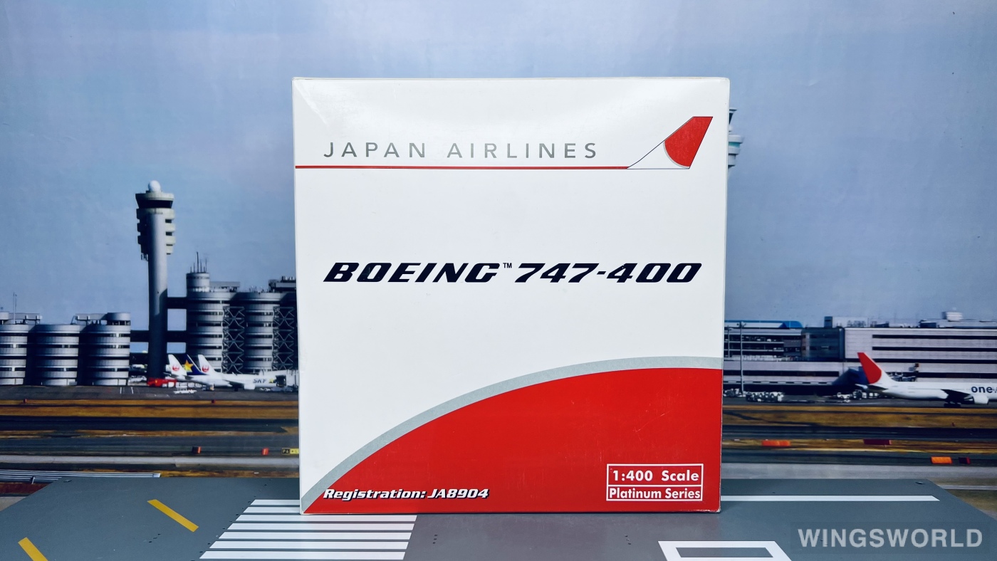 Phoenix 1:400 PH10191 Japan Airlines 日本航空 Boeing 747-400 JA8904