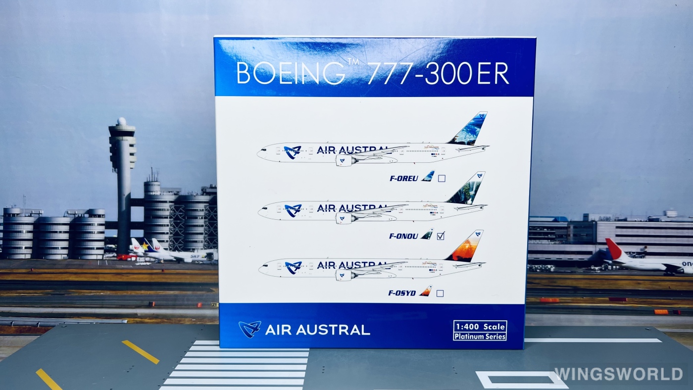 Phoenix 1:400 PH11256A Air Austral 留尼旺航空 Boeing 777-300ER F-ONOU