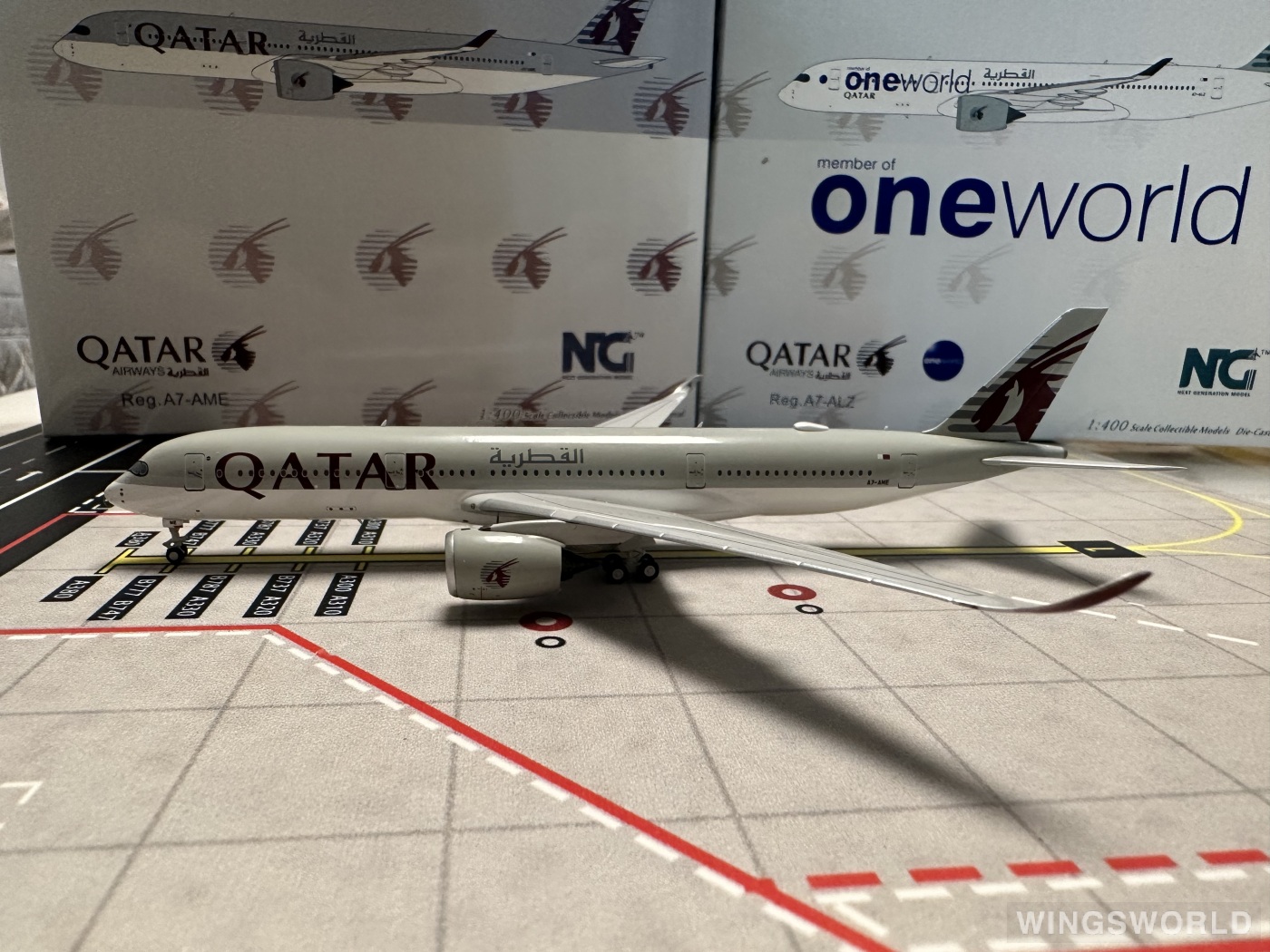 NGmodels 1:400 NG39015 Qatar 卡塔尔航空 Airbus A350-900 A7-AME