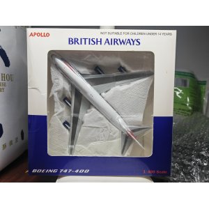 British Airways 英国航空 Boeing 747-400 G-BNLD  A13047 Apollo 1:400