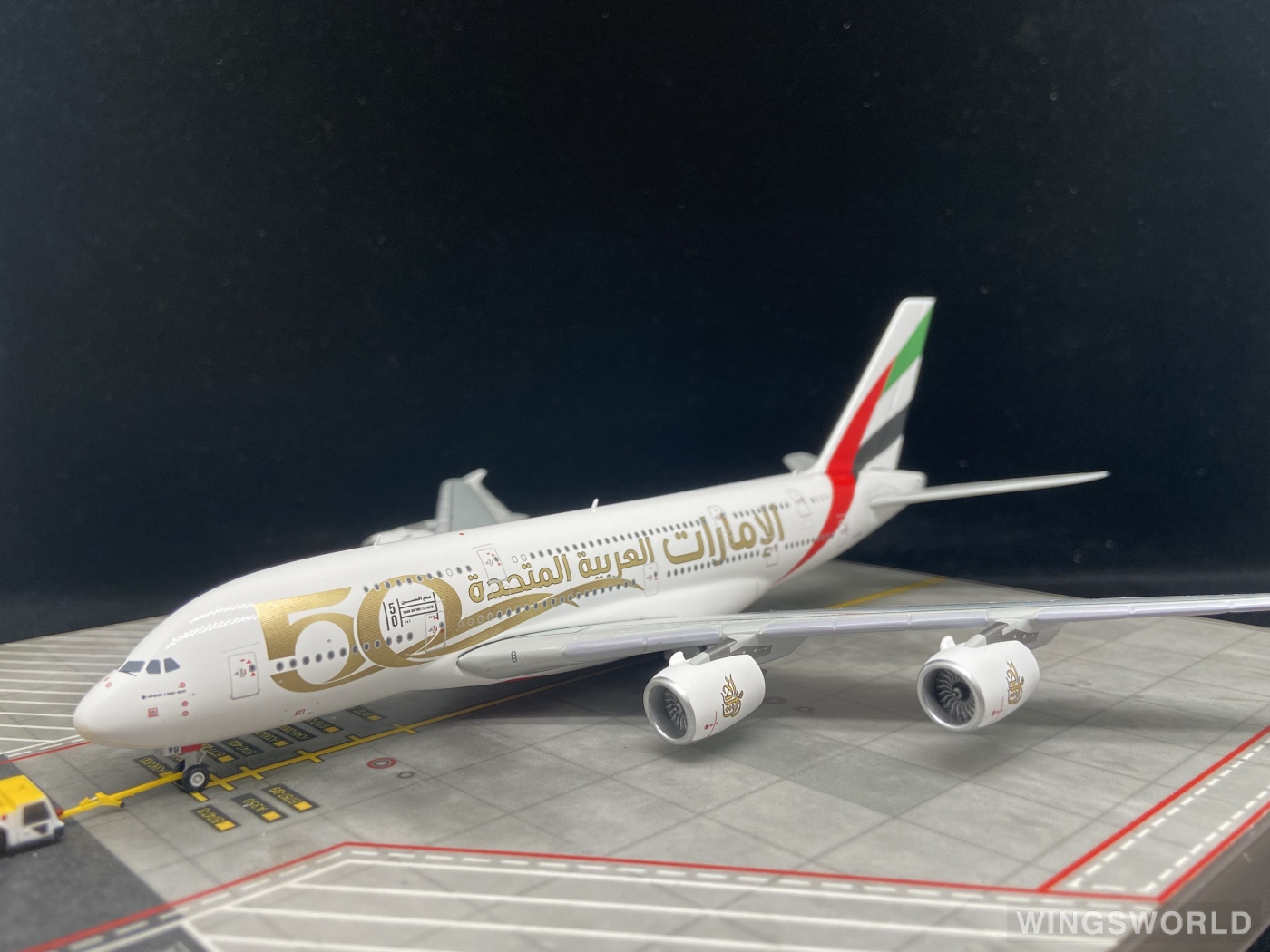 Geminijets 1:400 GJUAE2051 Emirates 阿联酋航空 Airbus A380-800 A6-EVG