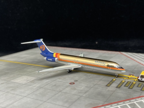 Midway Airlines 中途航空 McDonnell Douglas DC-9 N963ML  NM168 Jet-X 1:400