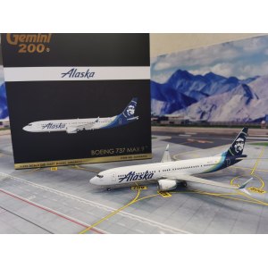 Alaska Airlines 阿拉斯加航空 Boeing 737 MAX 9 N913AK  G2ASA855 Geminijets 1:200