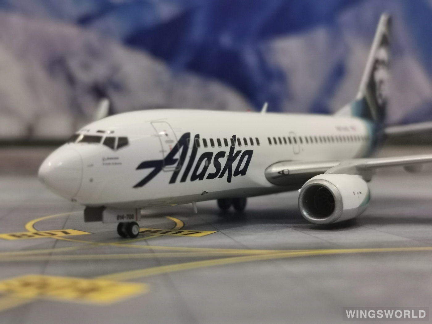 Geminijets 1:200 G2ASA778 Alaska Airlines 阿拉斯加航空 Boeing 737-700 N614AS