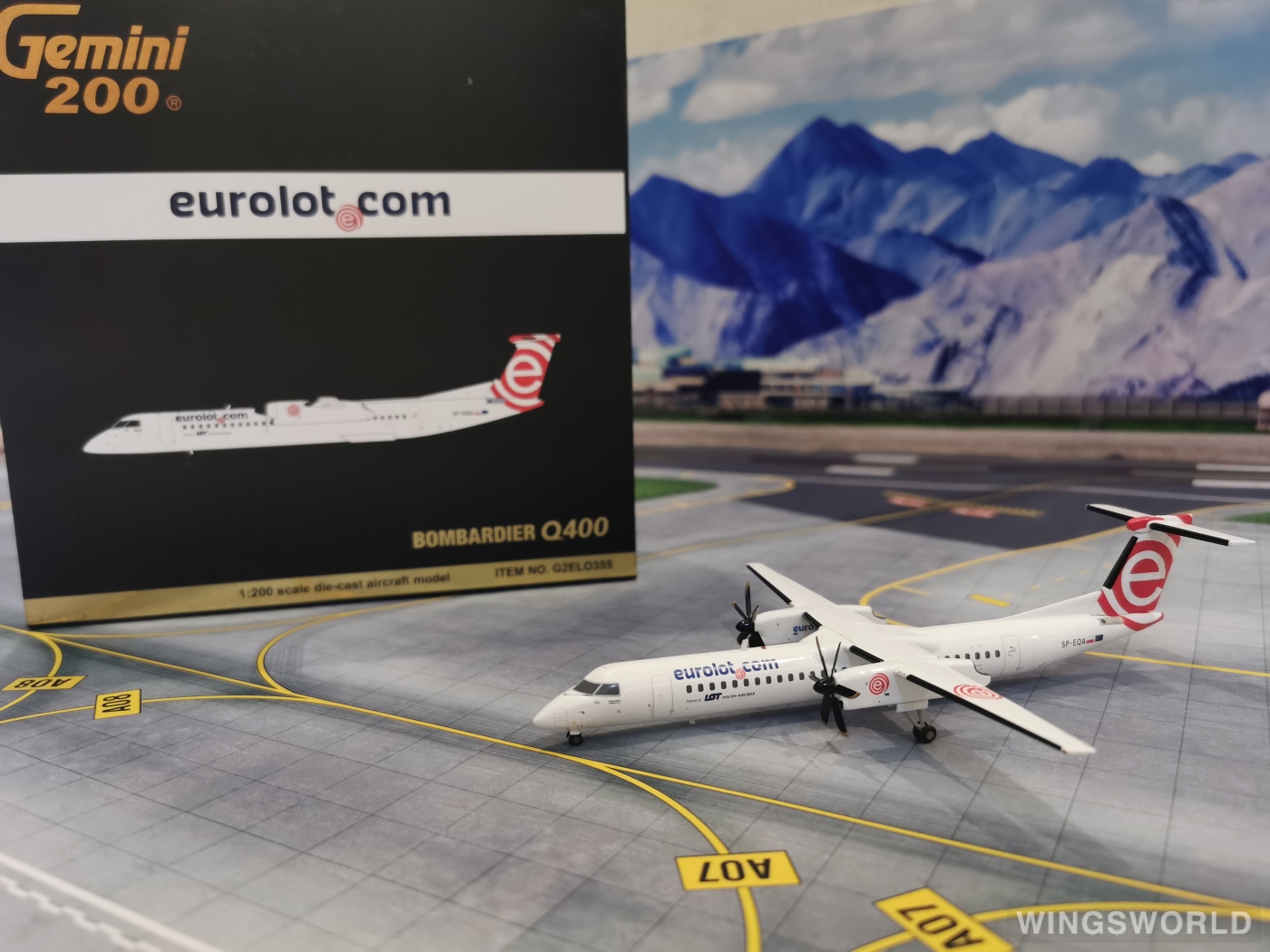 Geminijets 1:200 G2ELO355 LOT 波兰航空 Bombardier Dash 8-400 SP-EQA