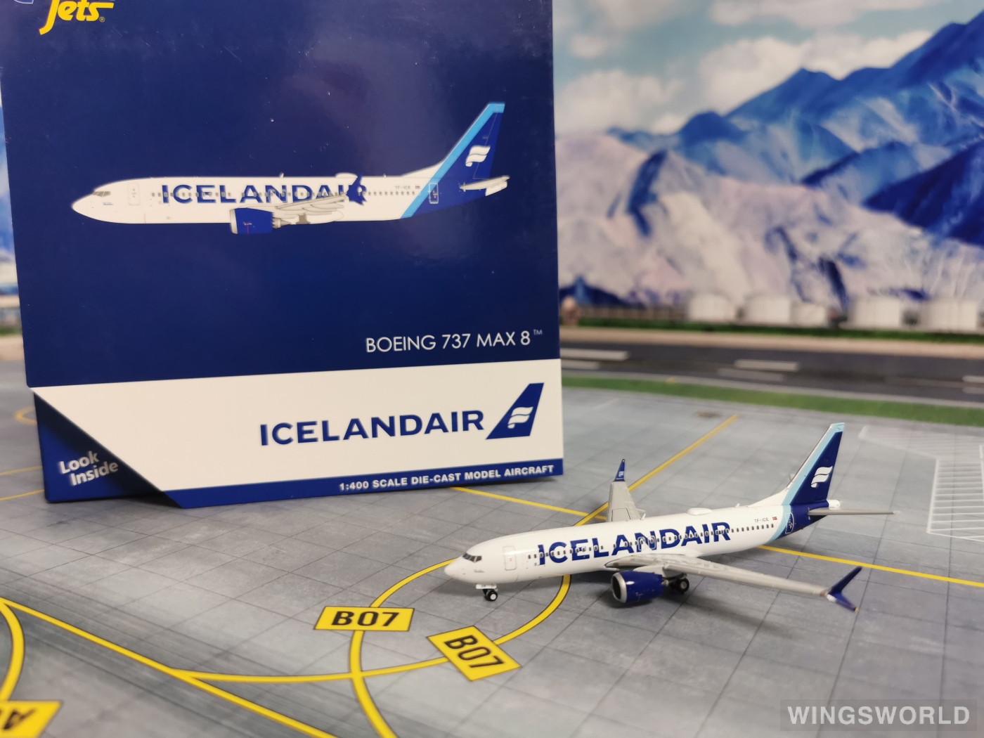 Geminijets 1:400 GJICE2123 Icelandair 冰岛航空 Boeing 737 MAX 8 TF-ICE