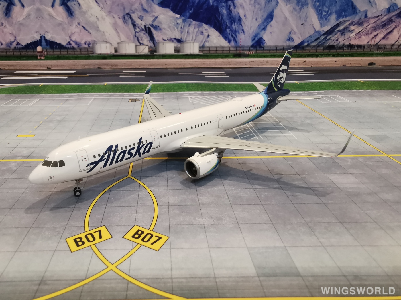 Geminijets 1:200 G2ASA835 Alaska Airlines 阿拉斯加航空 Airbus A321neo N928VA