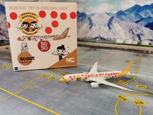 NGmodels 1:400 Boeing 787-9 Scoot 酷航NG55096 9V-OJE 图片和 NGmodels 1:400 Boeing 787-9 Scoot 酷航NG55096 9V-OJE 图片和
