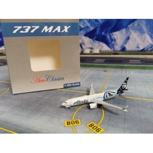 Alaska Airlines 阿拉斯加航空 Boeing 737 MAX 9 N915AK  BBX41636 AeroClassics 1:400