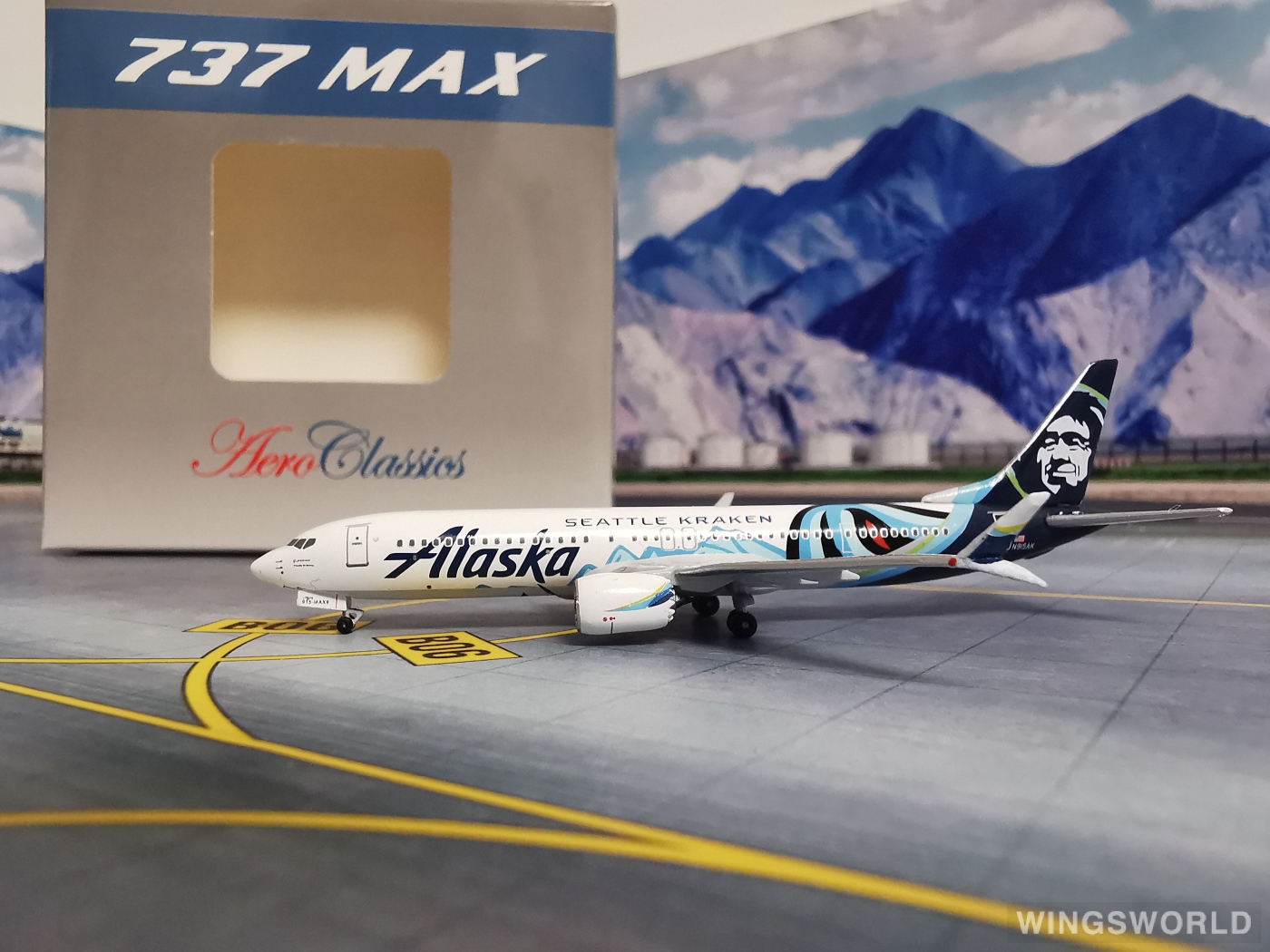 AeroClassics 1:400 BBX41636 Alaska Airlines 阿拉斯加航空 Boeing 737 MAX 9 N915AK