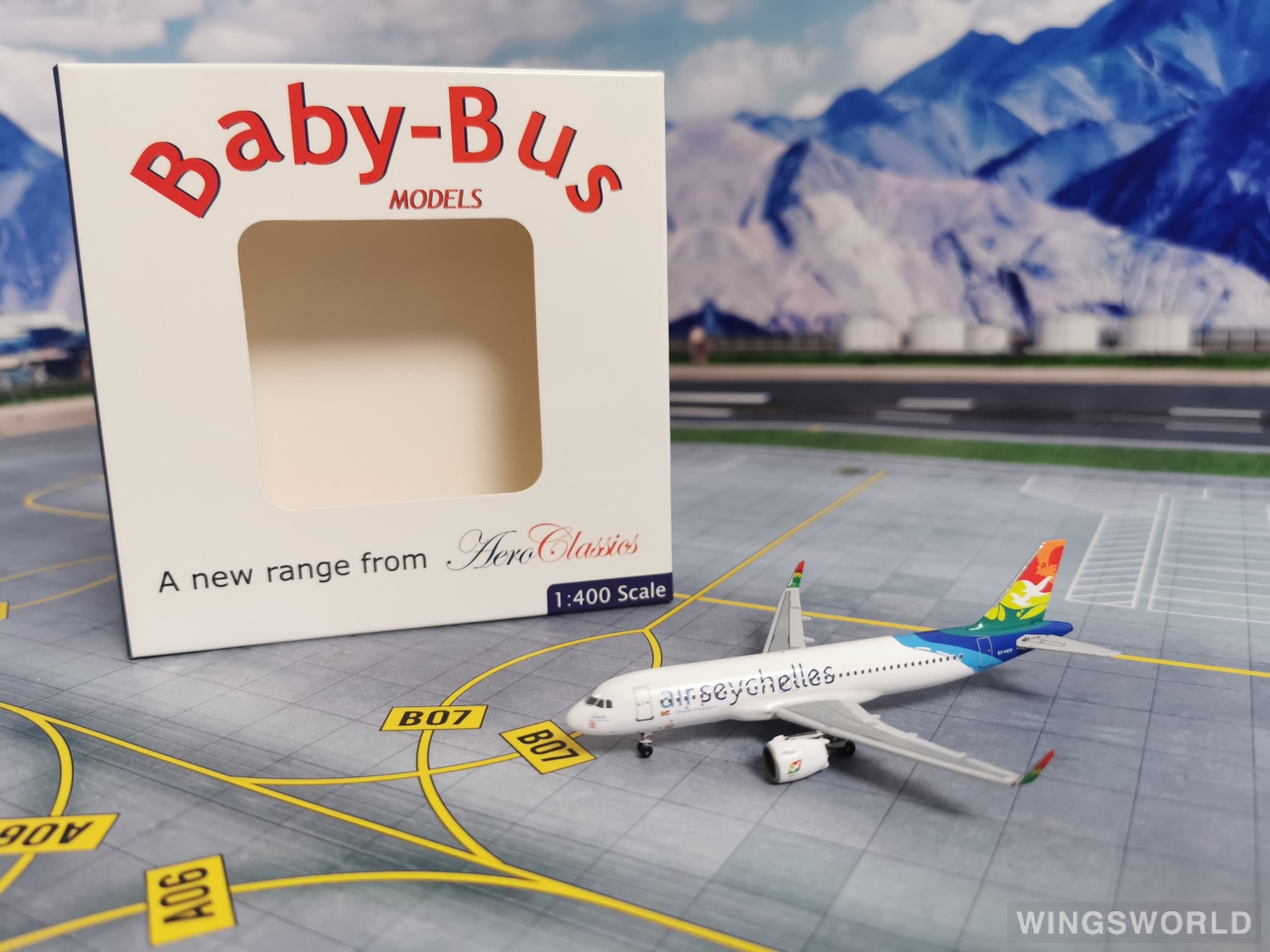 AeroClassics 1:400 AC419925 Air Seychelles 塞舌尔航空 Airbus A320neo S7-VEV