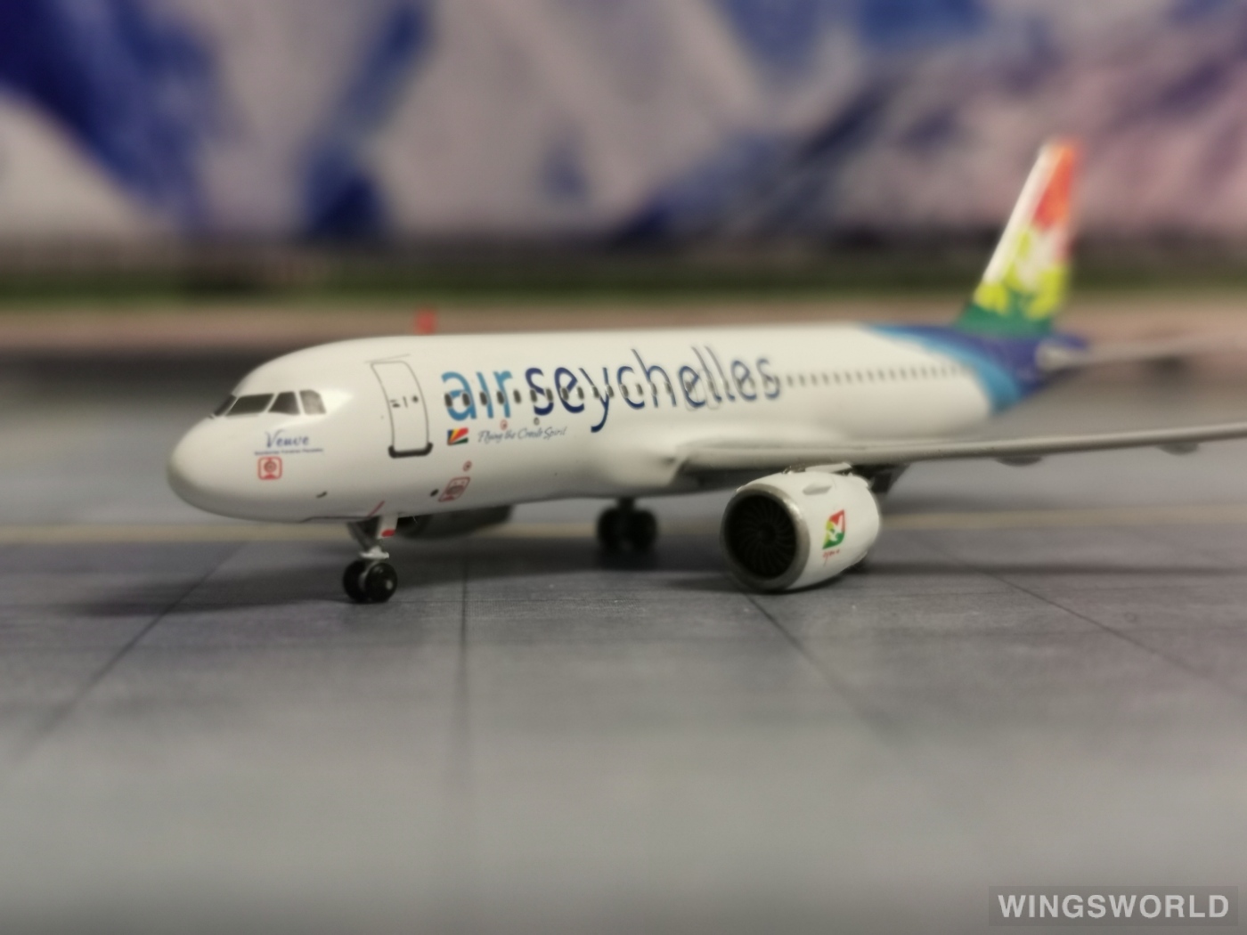 AeroClassics 1:400 AC419925 Air Seychelles 塞舌尔航空 Airbus A320neo S7-VEV