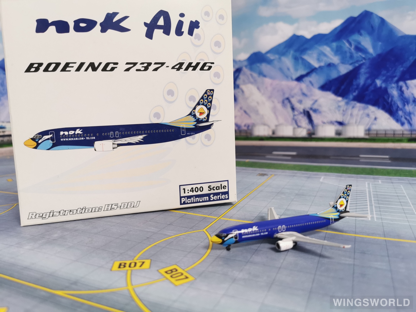Phoenix 1:400 PH10160 Nok Air 皇雀航空 Boeing 737-400 HS-DDJ